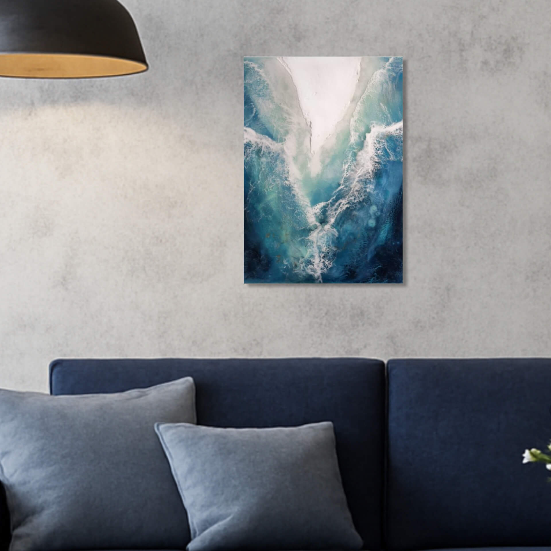 "Ungezähmt" I Original Kunstwerk I Epoxidharz auf Holz I 34 x 45 cm