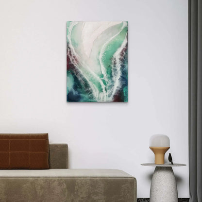 "Ungebrochen" I Original Kunstwerk I Epoxidharz auf Holz I 34 x 45 cm