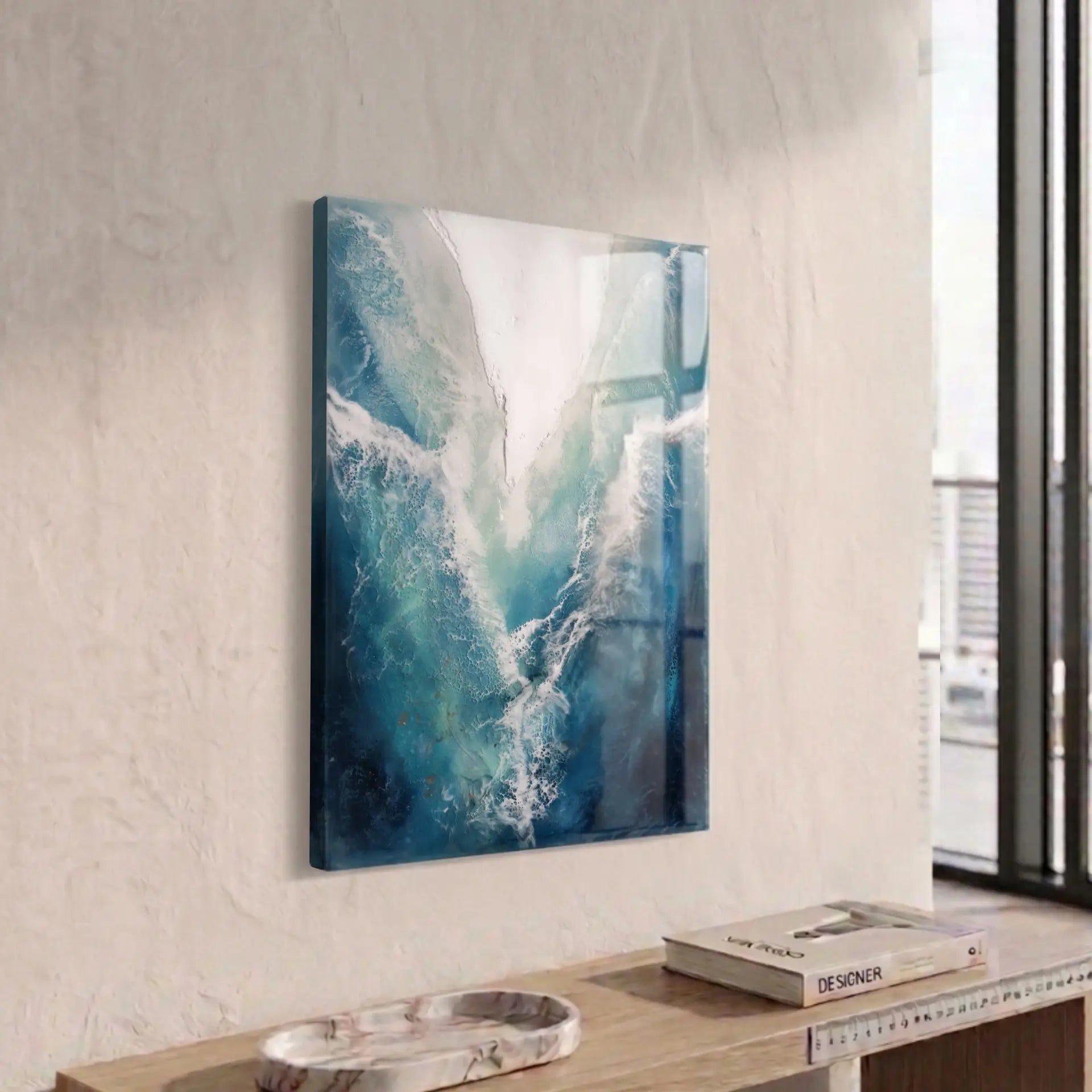 "Ungezähmt" I Original Kunstwerk I Epoxidharz auf Holz I 34 x 45 cm