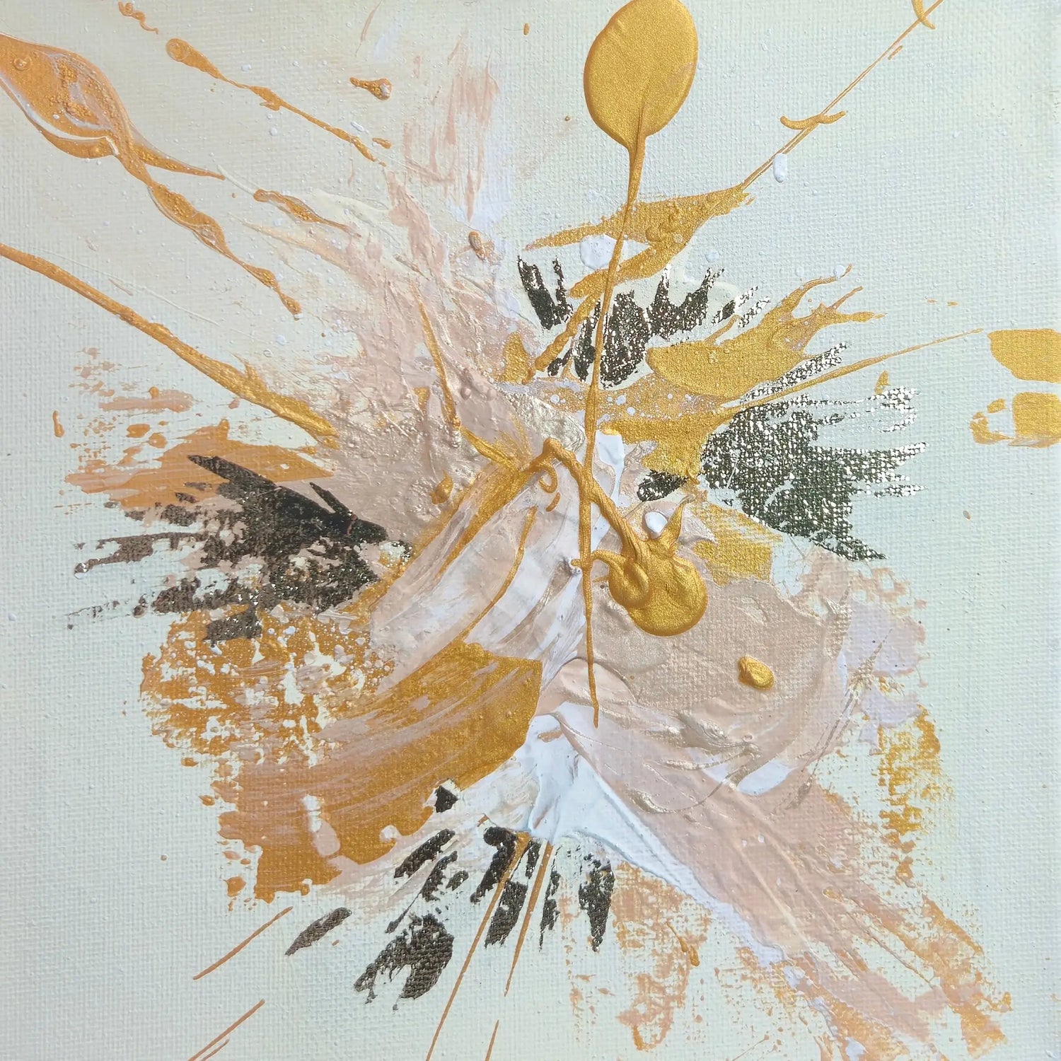 "Little Spark" I Original Kunstwerk I Acryl auf Leinwand I 20 x 20 cm