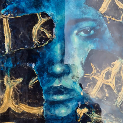 "Calypso" I Original Kunstwerk I Epoxy auf Holz I 34 x 39 cm