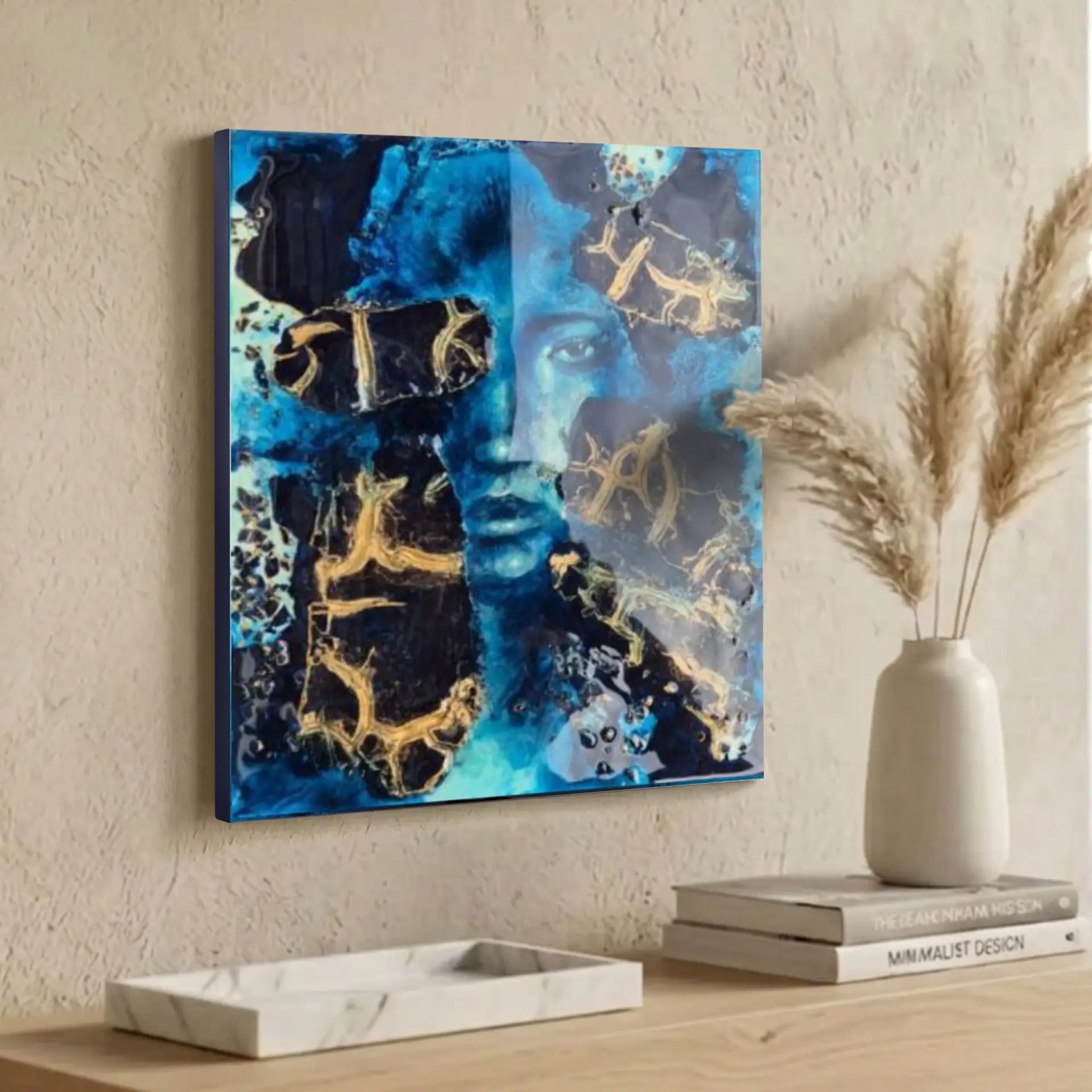 "Calypso" I Original Kunstwerk I Epoxy auf Holz I 34 x 39 cm