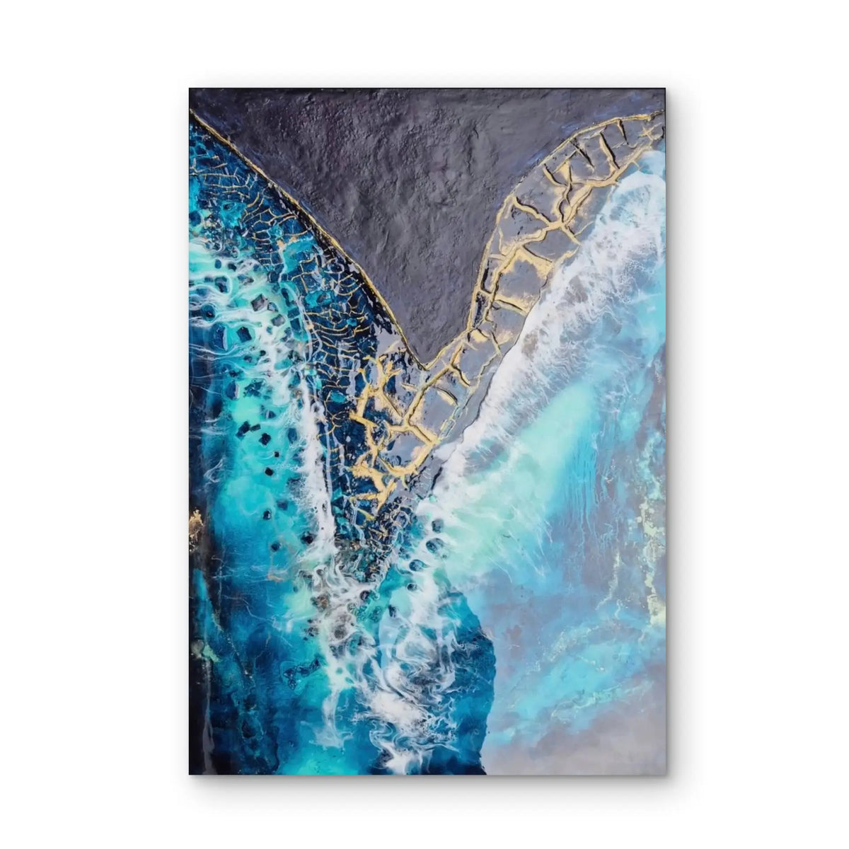"Wise Impact" I Original Kunstwerk I Epoxy auf Holz I 70 x 100 cm