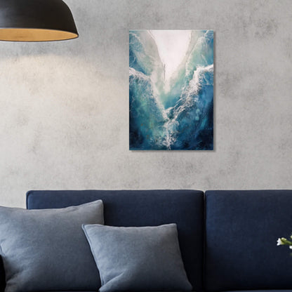 "Ungezähmt" I Original Kunstwerk I Epoxidharz auf Holz I 34 x 45 cm