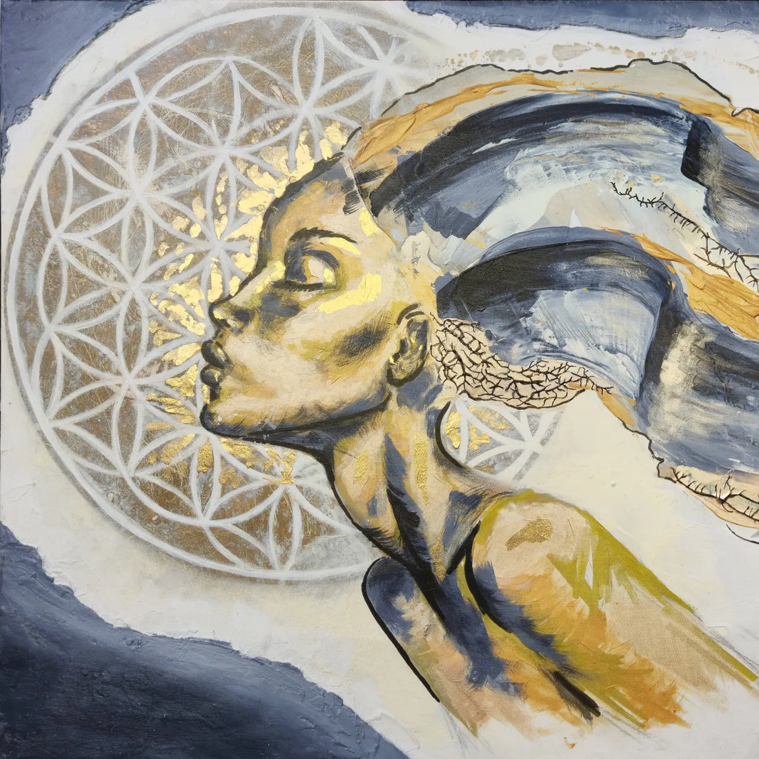 "Seelentor" I Original Kunstwerk I Acryl auf Holz I 78 x 40 cm