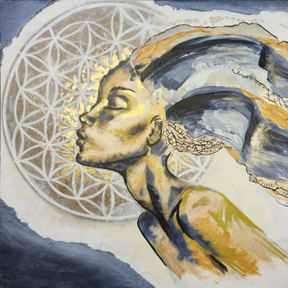 "Seelentor" I Original Kunstwerk I Acryl auf Holz I 78 x 40 cm